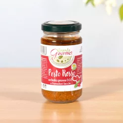   Granda Gourmet Pesto Rosso genovai bazsalikommal (D.O.P.) és aszalt paradicsommal 180 g