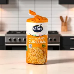 Matt Bio kurkumás puffasztott kukorica tallér 130 g