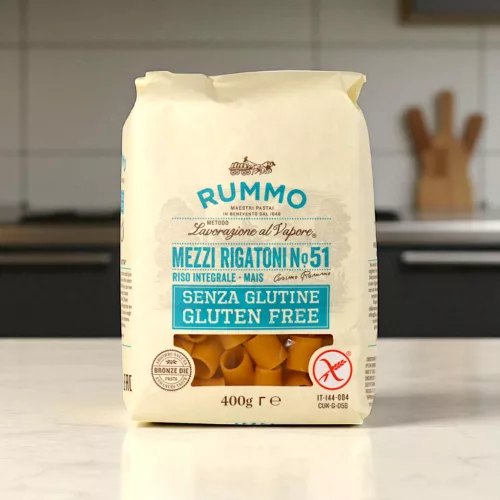 Rummo Mezzi Rigatoni Tészta (Gluténmentes) 400 g