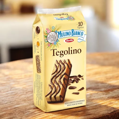 Mulino Bianco Tegolino – Kakaókrémes Piskóta Szelet (10 db)