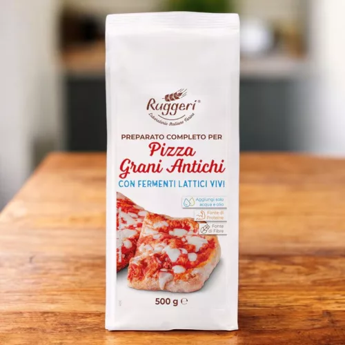 Ruggeri Pizza Lisztkeverék Ősi Gabonákkal és Élő Flórával (500g)