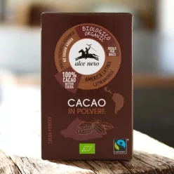 Alce Nero Bio Kakaópor – 100% Cukrozatlan (Fairtrade)