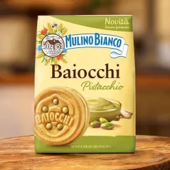   Mulino Bianco Baiocchi Pistacchio – Pisztáciakrémmel Töltött Keksz