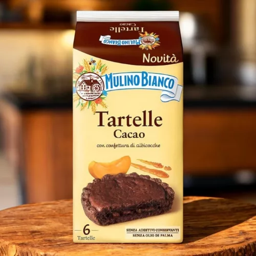 Mulino Bianco Tartelle Cacao – Csokoládés Kosárka Baracklekvárral