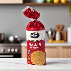 Matt Fehérjedús (22 g) puffasztott kukorica tallér 100 g