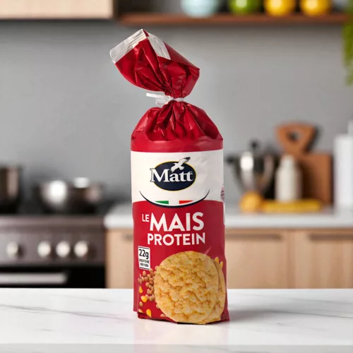 Matt Fehérjedús (22 g) puffasztott kukorica tallér 100 g