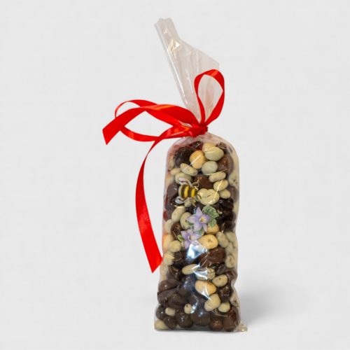 PANDANUTS Csokoládés aszalt gyümölcsök vegyesen, díszcsomagolásban 300 g